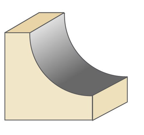 Torquata Cove Moulding Router Bit 1/2in Shank