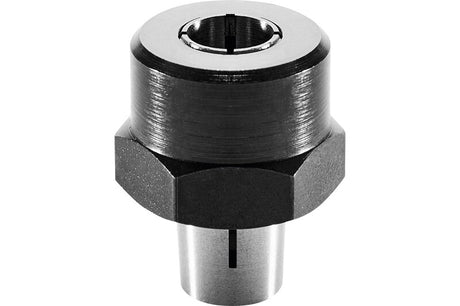 Festool Clamping Collet 6.35mm for OF 1010 router, compatible with various Festool routers