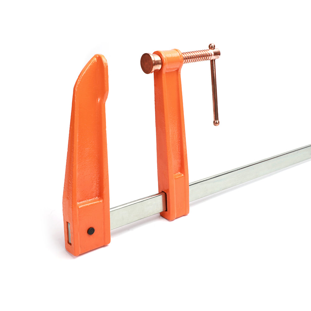 Pony Jorgensen Deep Reach Clamp 9in - angled view showcasing 610mm capacity and copper plated components