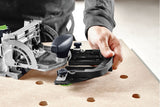 Festool Round Stop Attachment for DF 500 & DF 700 Domino Joiners, centring on round stock 35-60mm. Easy attachment without tools