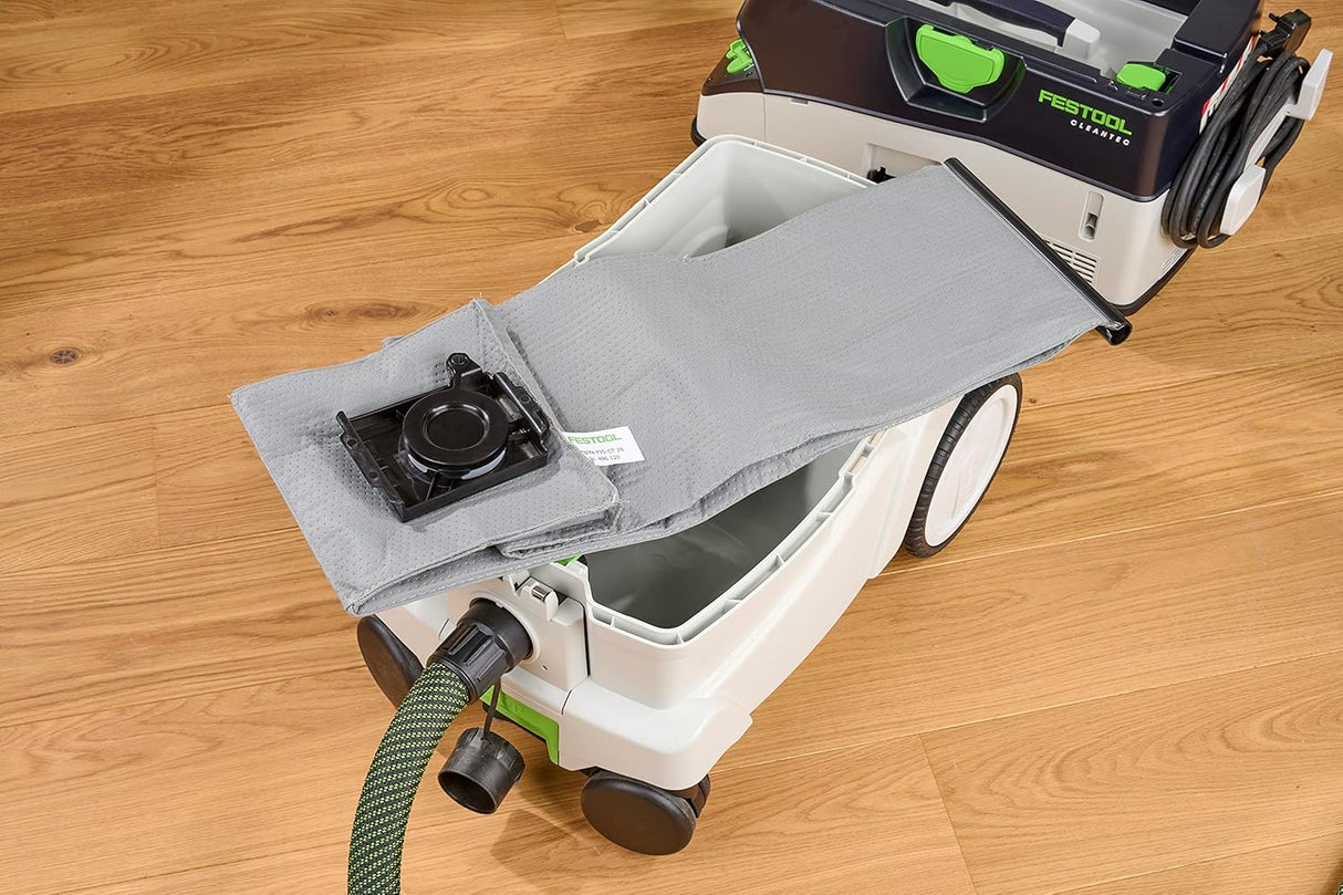 Festool CT 36 reusable long life filter bag with micro pore plastic lining and 3 layer polyester fleece