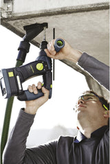 Festool Dust Extraction Nozzle showing secure foam rubber pad, flexible joint, and clean drilling system