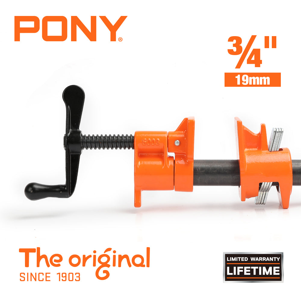 Pony Jorgensen Classic Clutched Pipe Clamp Fixture suits 3/4in Threaded Pipe