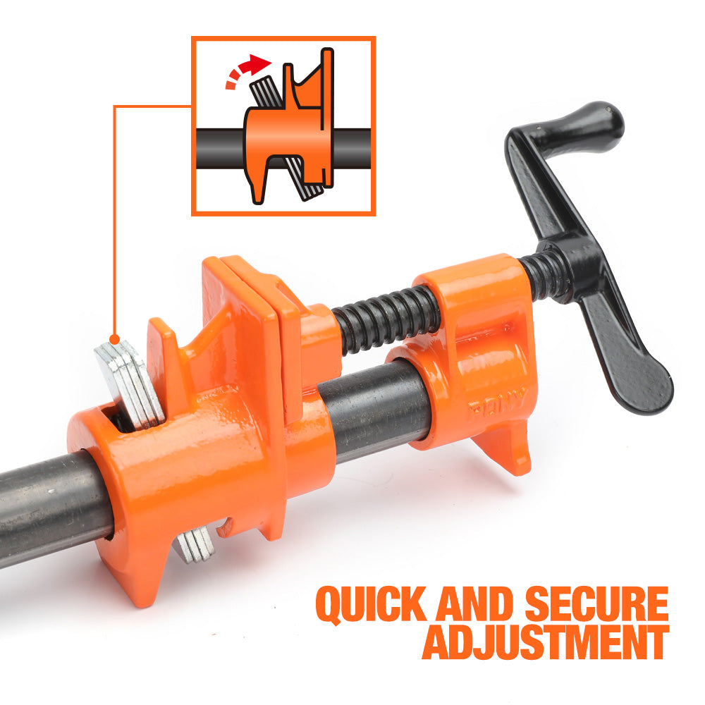 Pony Jorgensen Classic Clutched Pipe Clamp Fixture suits 3/4in Threaded Pipe