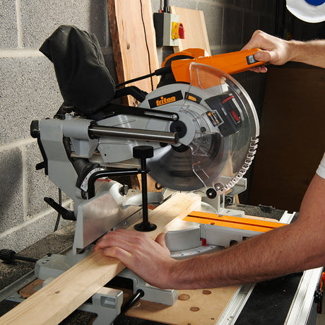 Triton TCMS255 1800W Sliding Compound Mitre Saw 254mm