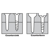 Milescraft Counter BIt Set of Four Countersink Counterbore Drill Bits