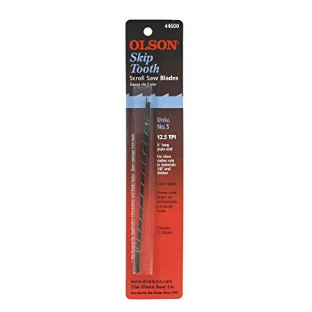 Olson Scroll Saw Blades Skiptooth Pinless