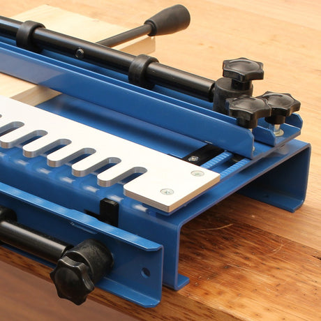 Baladonia Dovetail Jig for 1/2in Half-Blind Template, detailed view showcasing precision woodworking tool craftsmanship