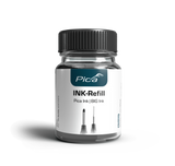 Pica Marker Black Ink Refill Set 25mL for Pica Ink & BIG Ink Markers - Glass bottle with black ink, pipette, and wicks