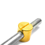 Pack of 4 Steel Workbench Assembly Bolts 25 x 25mm Brass Nuts 152mm Long