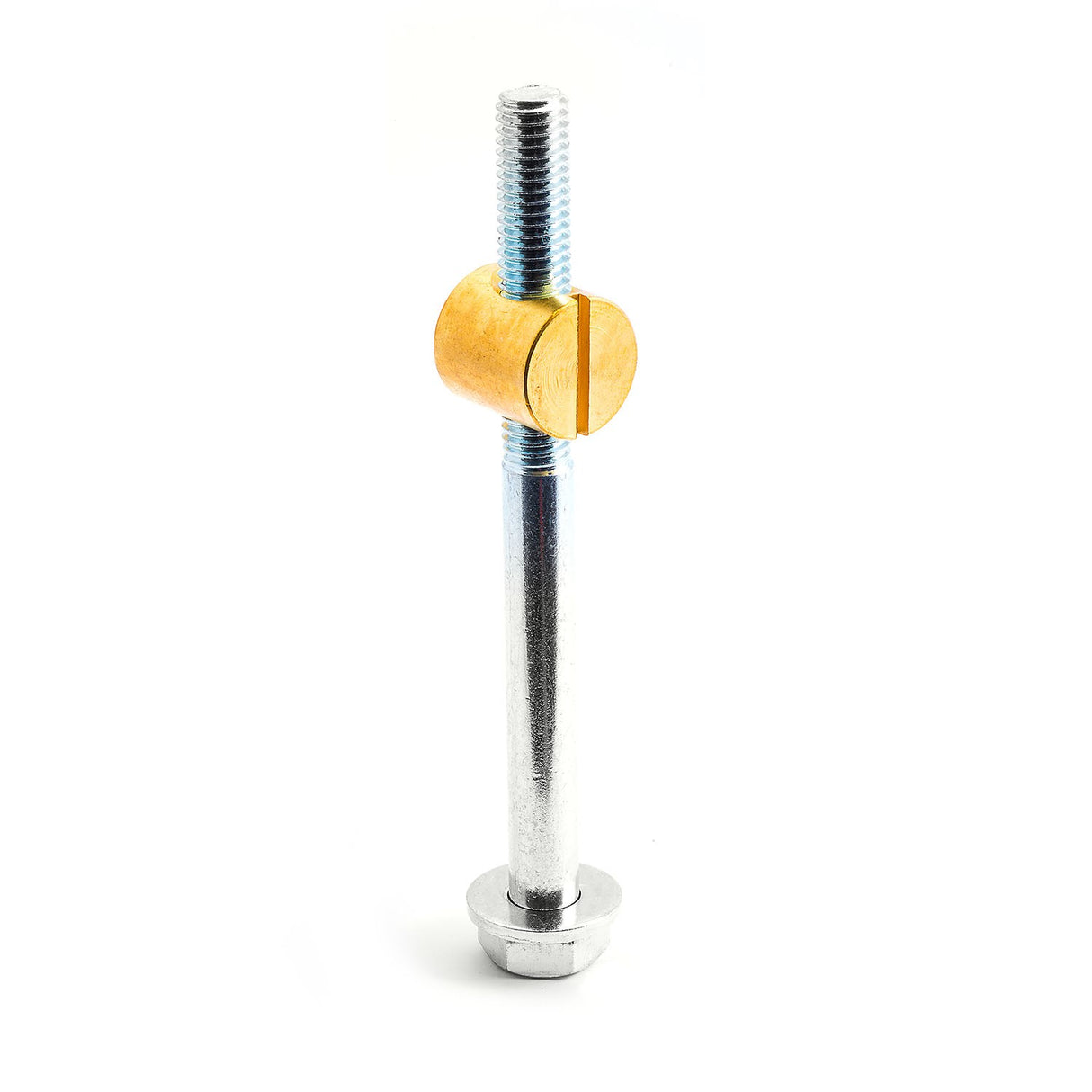 Pack of 4 Steel Workbench Assembly Bolts 25 x 25mm Brass Nuts 152mm Long