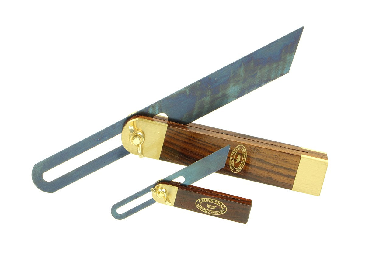 Crown Sliding Bevel 100mm Blade 75mm Rosewood & Brass Handle