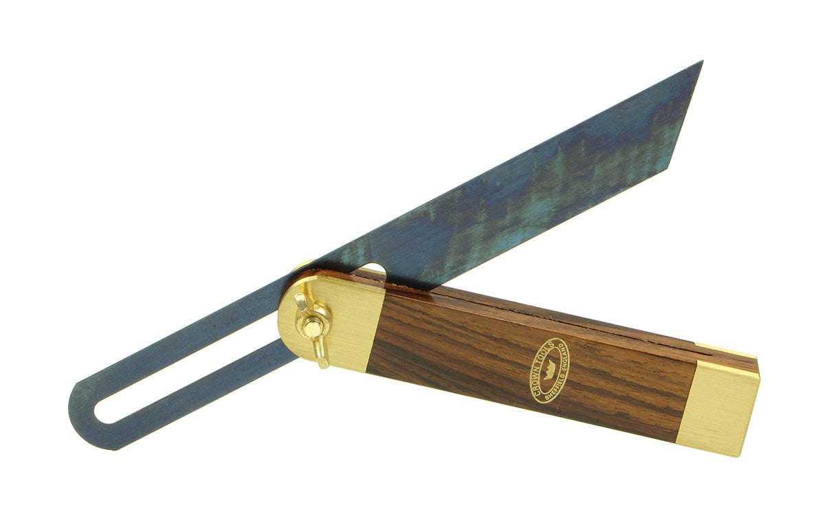 Crown Sliding Bevel 230mm Blade 145mm Rosewood & Brass Handle