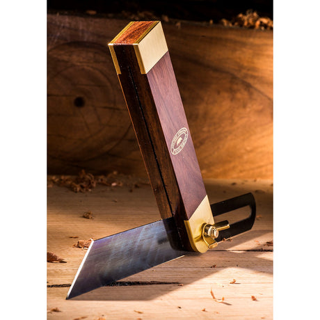 Crown Sliding Bevel 230mm Blade 145mm Rosewood & Brass Handle