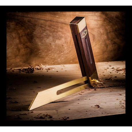 Crown Sliding Bevel 230mm Brass Blade 145mm Rosewood & Brass Handle