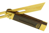 Crown Sliding Bevel 230mm Brass Blade 145mm Rosewood & Brass Handle