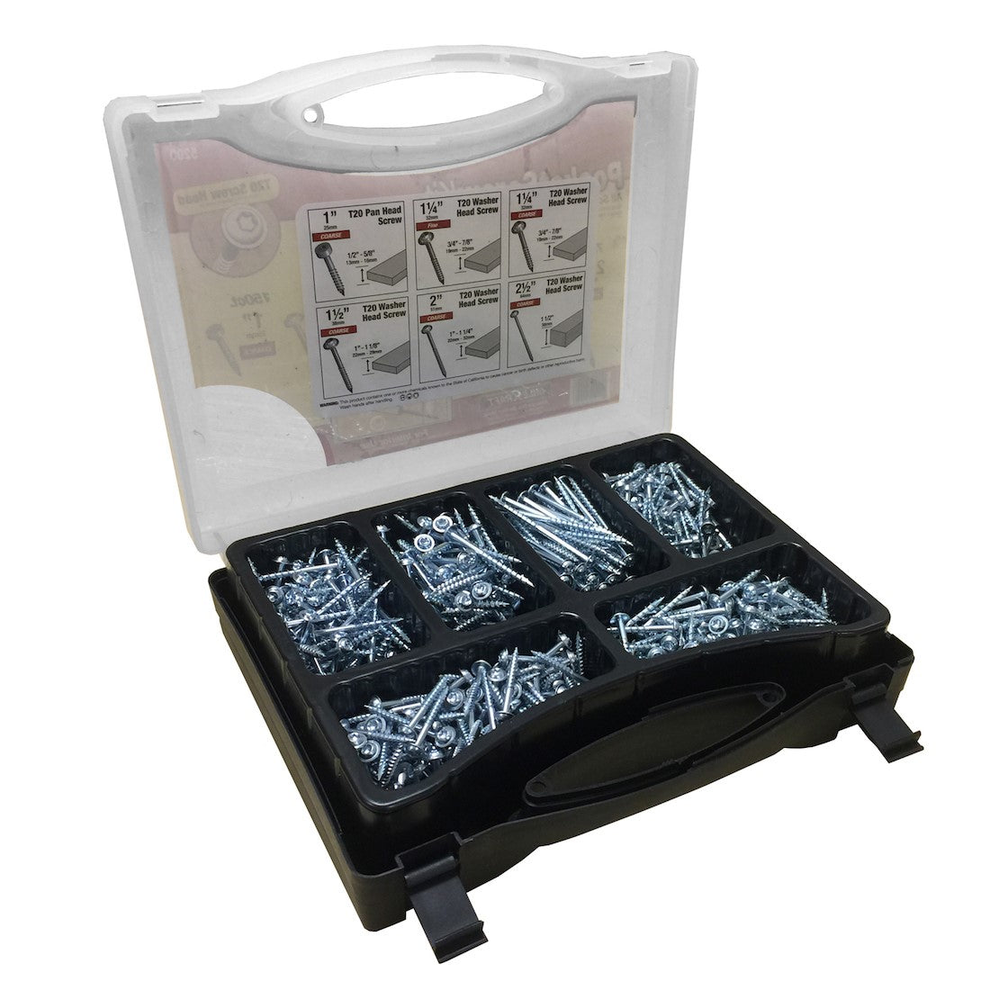 Milescraft PocketScrewKit700 T20 Pocket Hole Screws includes Star Drivers