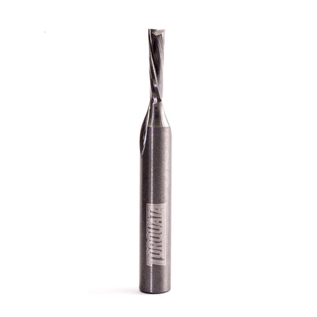 Torquata 1/4in Shank Spiral Downcut Router Bit featuring solid carbide construction for precise woodworking