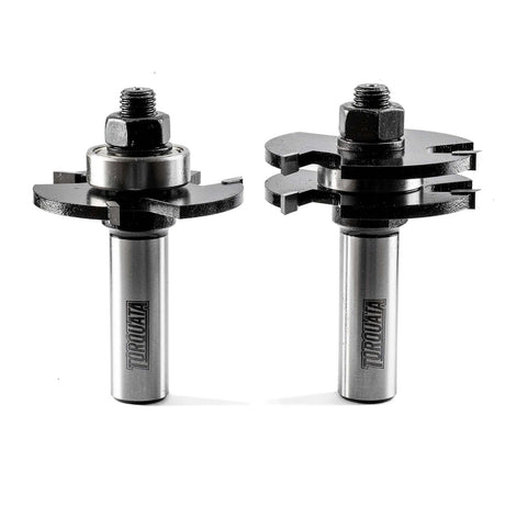 Torquata Tongue & Groove Router Bit 12mm Set 1/2in Shank