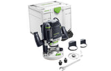Festool OF 2200 Plunge Router in Systainer, showcasing its robust design and ergonomic features