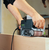 Festool BS 75mm Belt Sander in Systainer with Sanding Frame Set, sanding frame attached