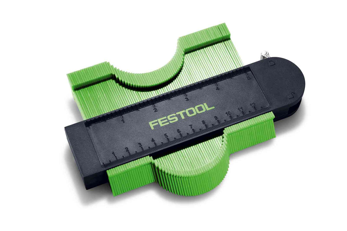 Festool Contour Gauge 145 x 105mm in use for precise shape duplication