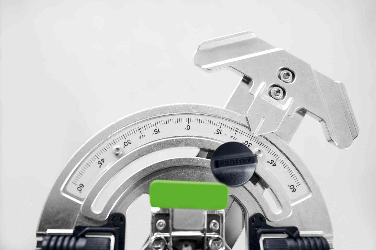 Festool FS Guide Rail Adjustable Angle Stop - Achieve precise angled cuts with -60° to +60° settings for flexibility and accuracy