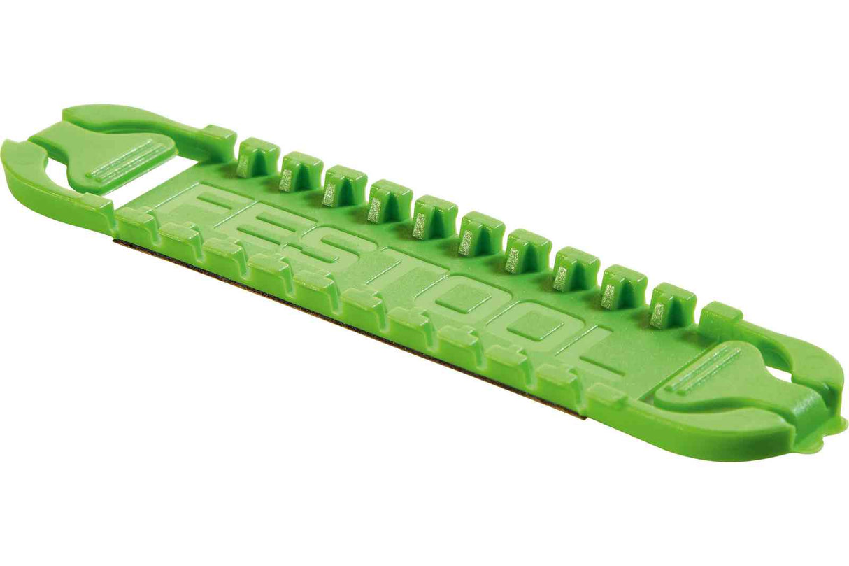 Festool FS Guide Rail Adhesive Pads Pack of 30 in use for precise horizontal cuts on various surfaces
