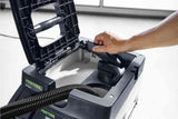 Festool CT 25L Dust Extractor with large dust container, ideal for construction sites and workshops
