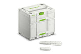 Festool Systainer3 SORTAINER 2 Drawer Storage Box with accessories neatly organized in drawers