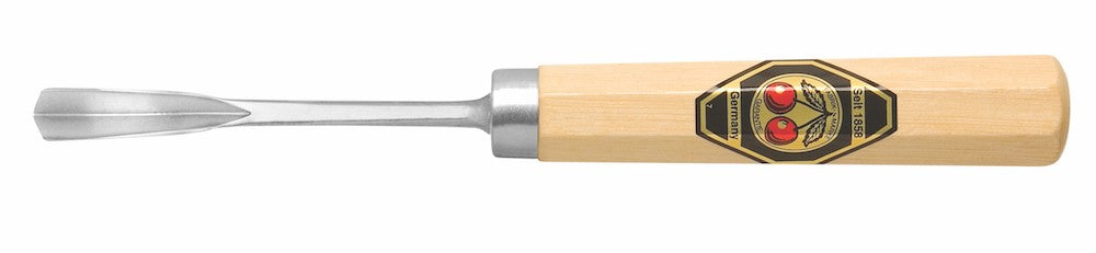 Kirschen Gouges Kirschen Two Cherries #39 Short Bent V-Gouge Wood Carving Chisel 75-V