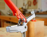 Armor Tool Auto-PRO Bench Dog Hold-Down Clamp in action, secure grip on workpiece