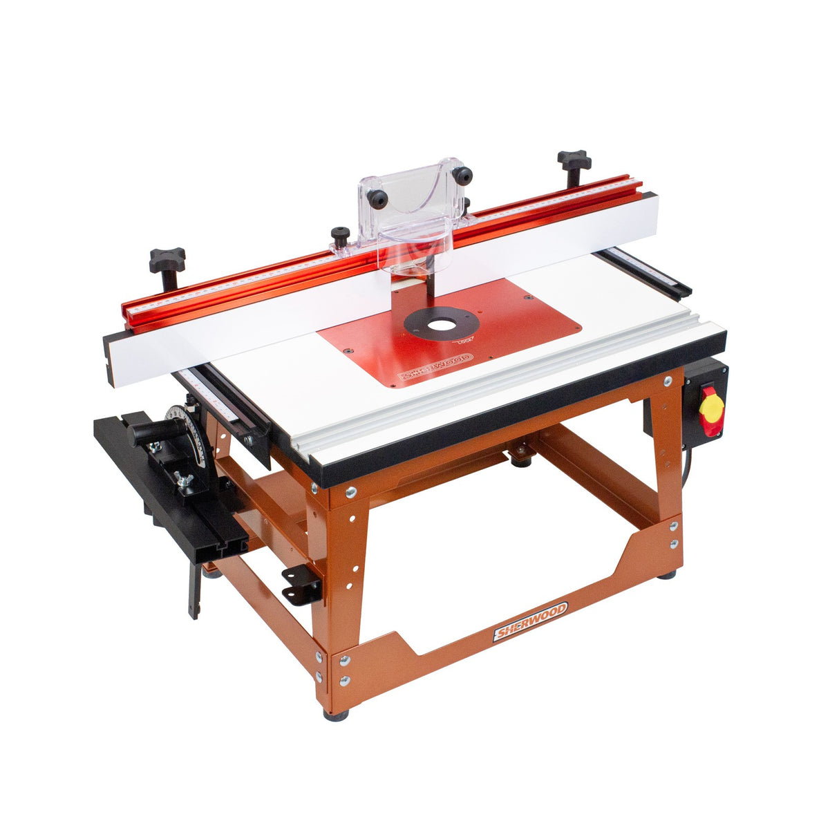 Sherwood Benchtop Router Table with MDF/Phenolic Table & Aluminium Mounting Plate