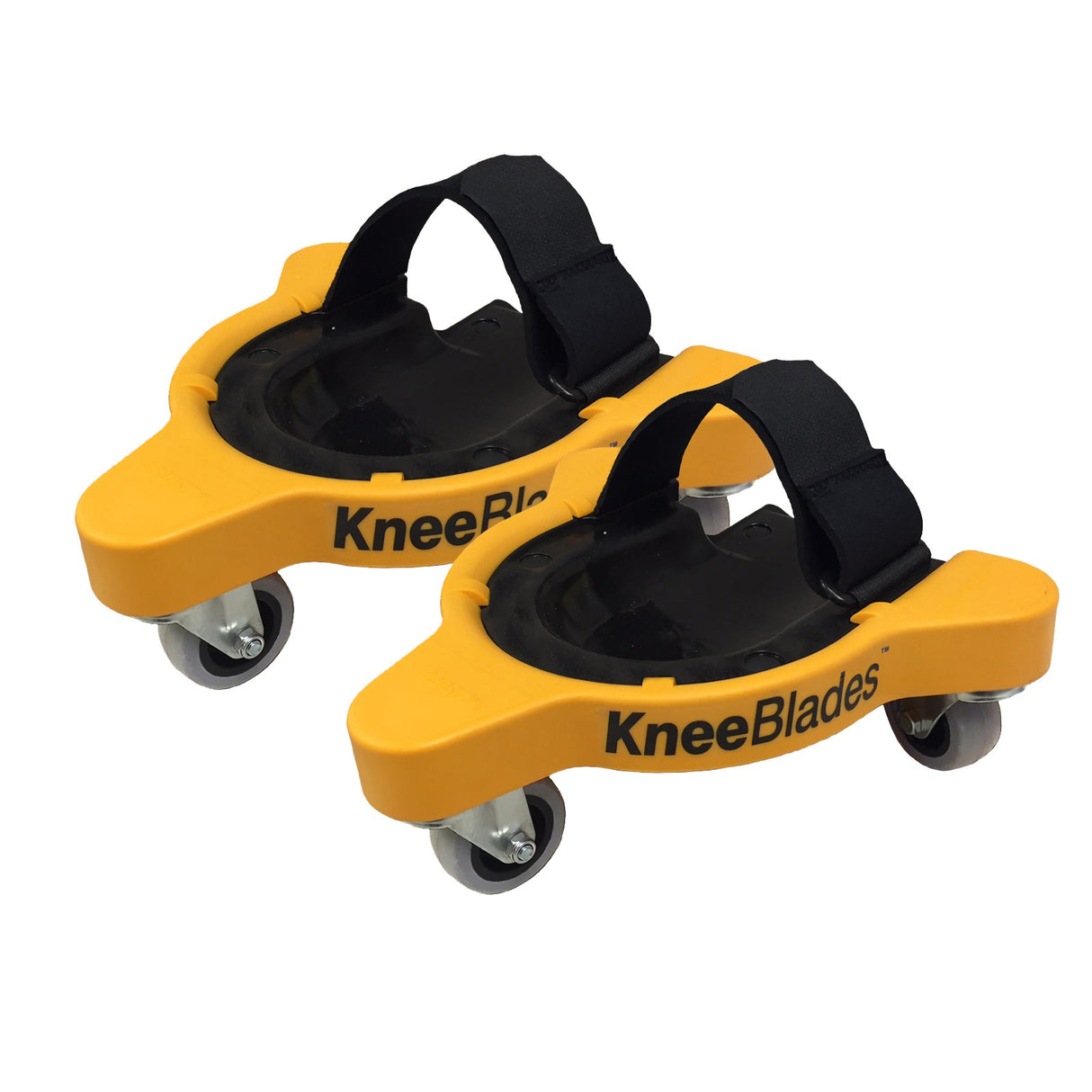 Milescraft KneeBlades Wheeled Knee Pads Hook & Loop Strap 217kg Capacity