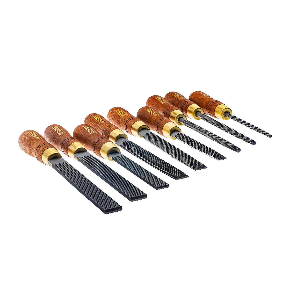 American Rasp Narex Set of 9 Wood Rasps with Wood Handles