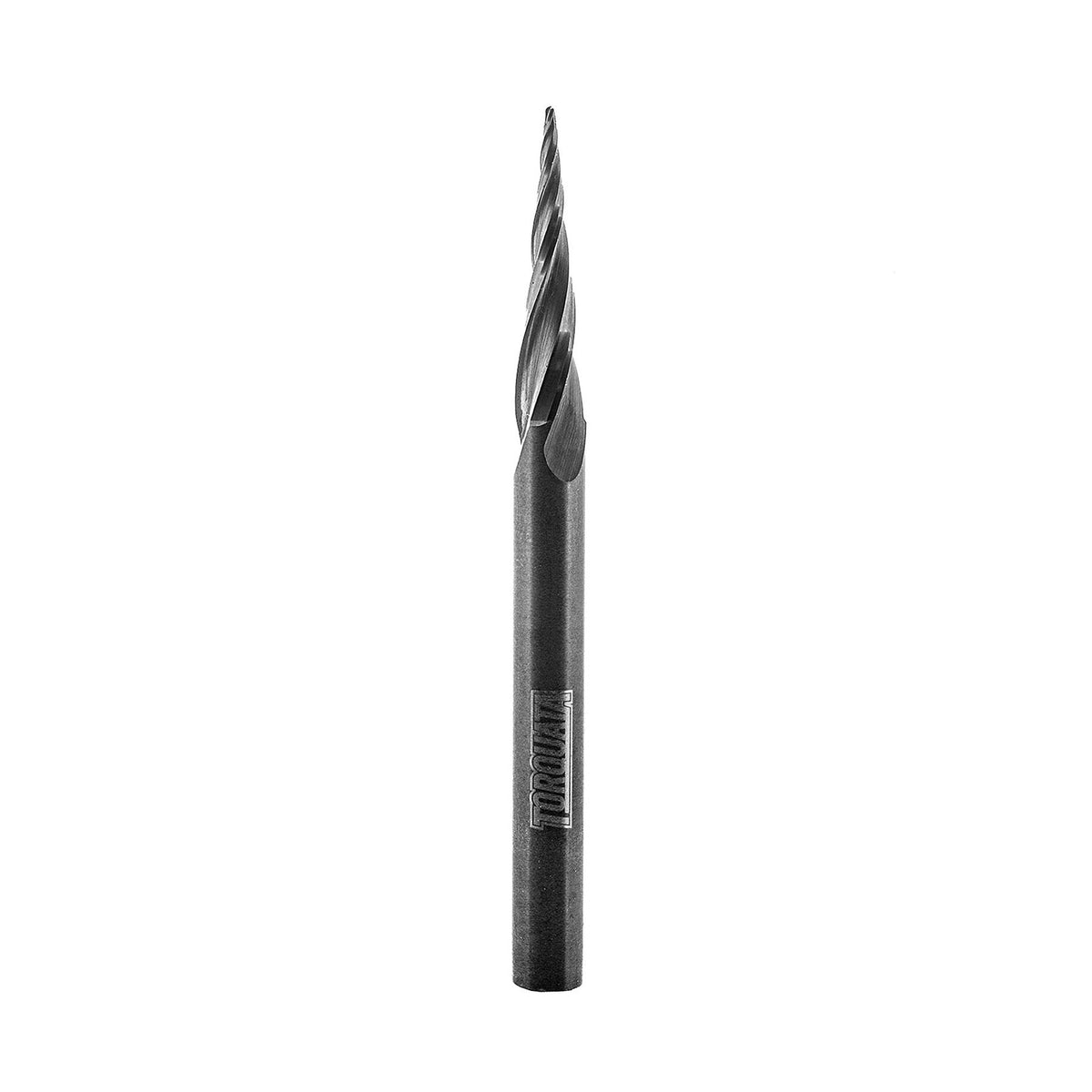 Torquata Spiral 6.2 Degree Tapered 0.8mm Diameter Ball Tip Router Bit