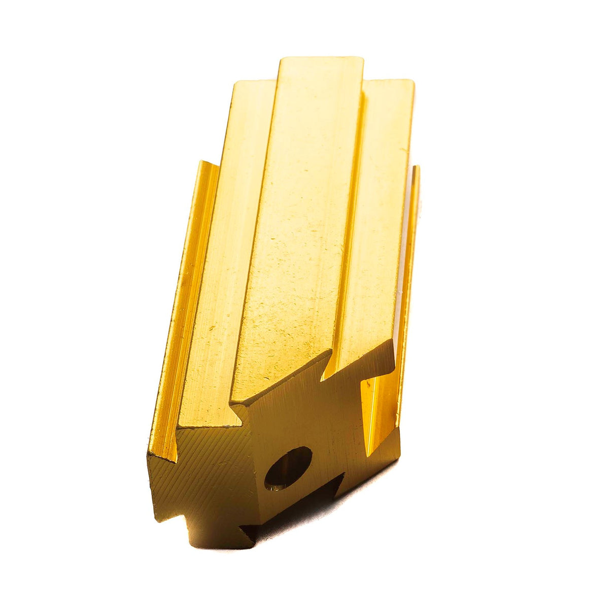 Sherwood Heavy Duty Bandsaw Guide Block Lower Mount replacement part angled view