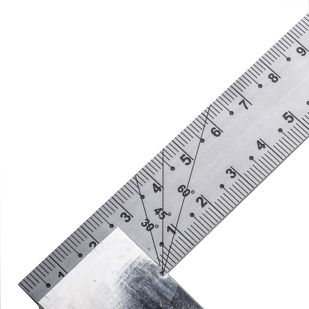 Magnetic Base Try Square 150 x 90mm Stainless Steel Metric & Imperial