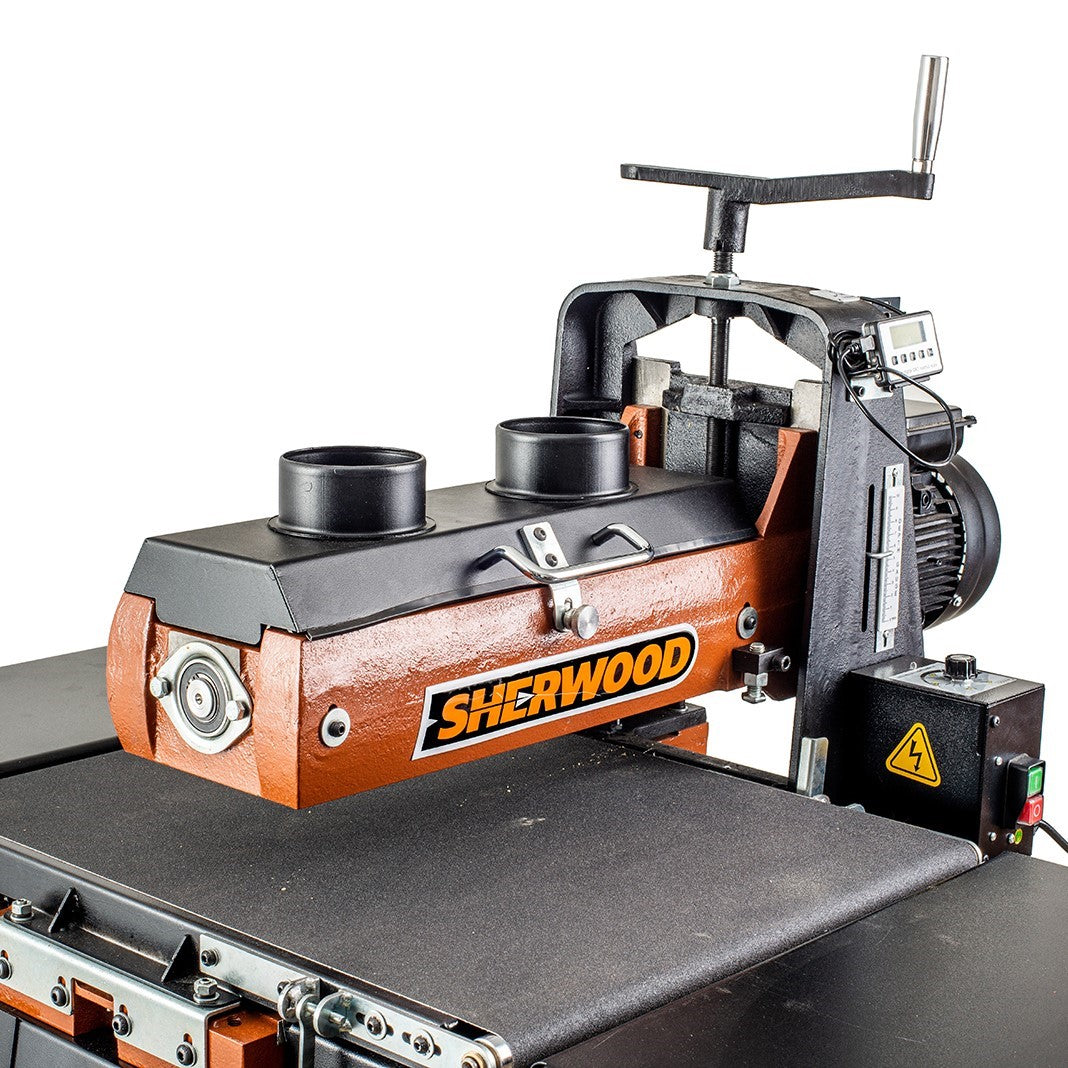 Sherwood 16in Drum Sander with Open Stand Thickness Sander 1125W 1.5HP Variable Speed