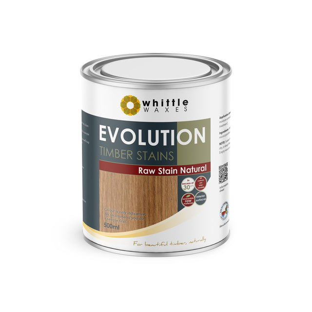 Natural Raw Stain Timber Finish by Whittle Waxes, giving timber a freshly sanded look
