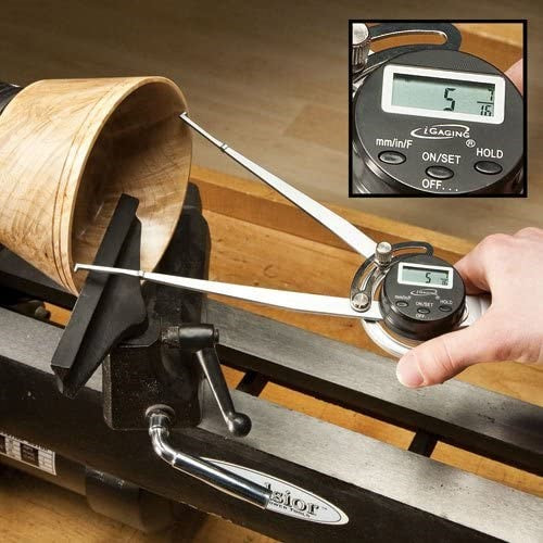 iGaging Digital Inside Calipers Stainless Steel LCD Display 200mm Capacity