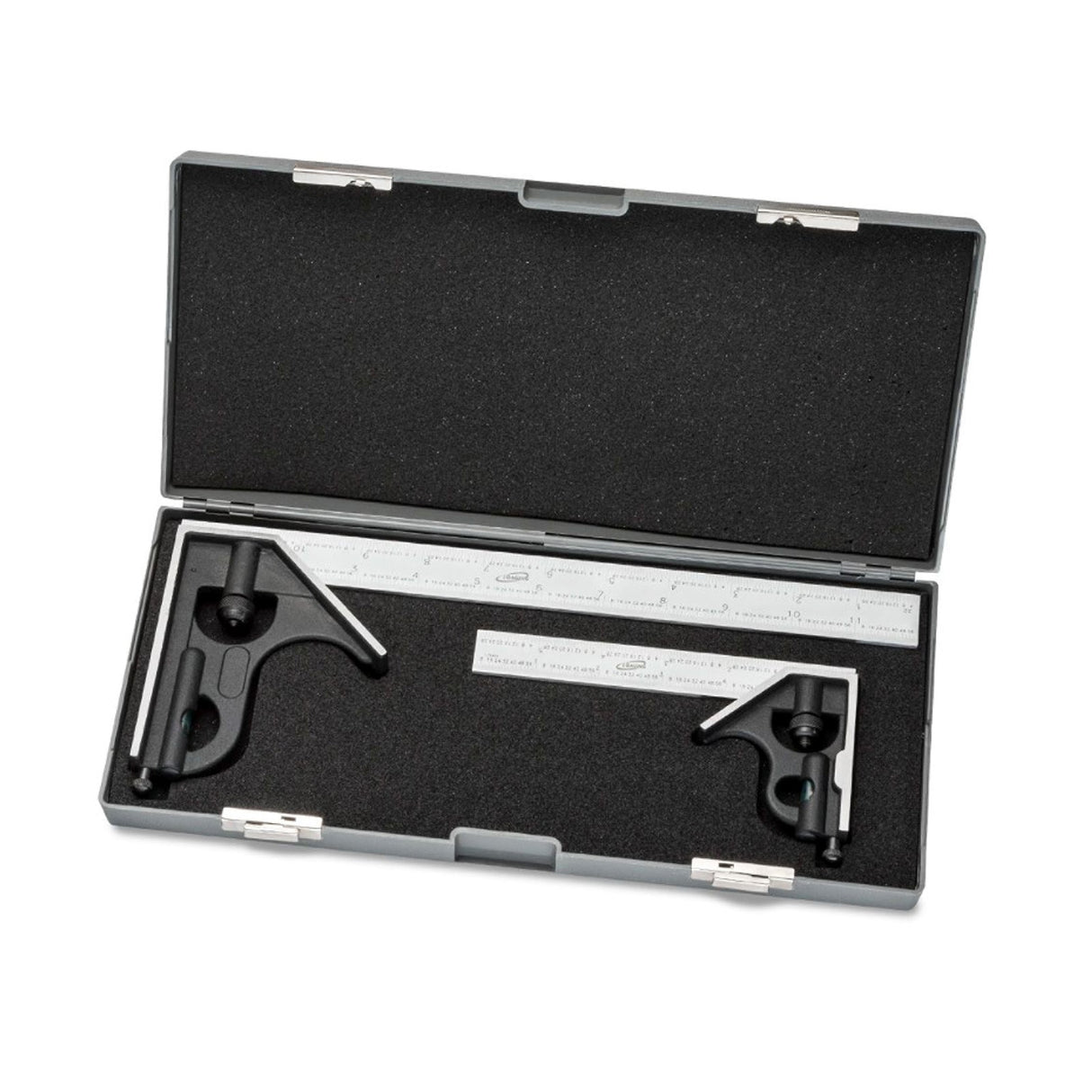 iGaging Set of 2 Combination Squares 150mm & 300mm Metric/Imperial with Storage Case