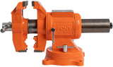 Pony Jorgensen Swivelling Bench Vice with 360-degree rotating jaws and durable construction
