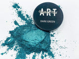 Health of Mind Art Pearlescent Pigment Mica Powder for Epoxy Resin - Dark Green 50g