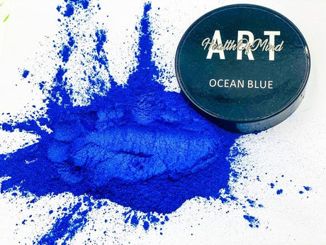 Health of Mind Art Ocean Blue 50g Pearlescent Pigment Mica Powder for Epoxy Resin
