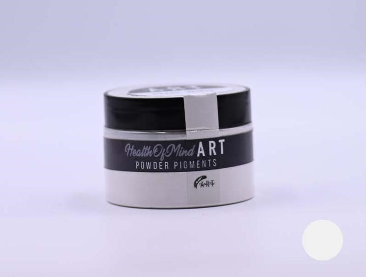 Health of Mind Art Pearl White 50g Pearlescent Pigment Mica Powder for Epoxy Resin