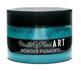 Health of Mind Art Pearlescent Pigment Mica Powder for Epoxy Resin - Turquoise Green 50g