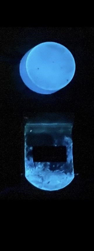 Health of Mind Art Aqua Blue 25g Glow In The Dark Pigment Powder for Epoxy Resin