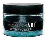 Health of Mind Art Turquoise 50g Metallic Glitter Powder for Epoxy Resin