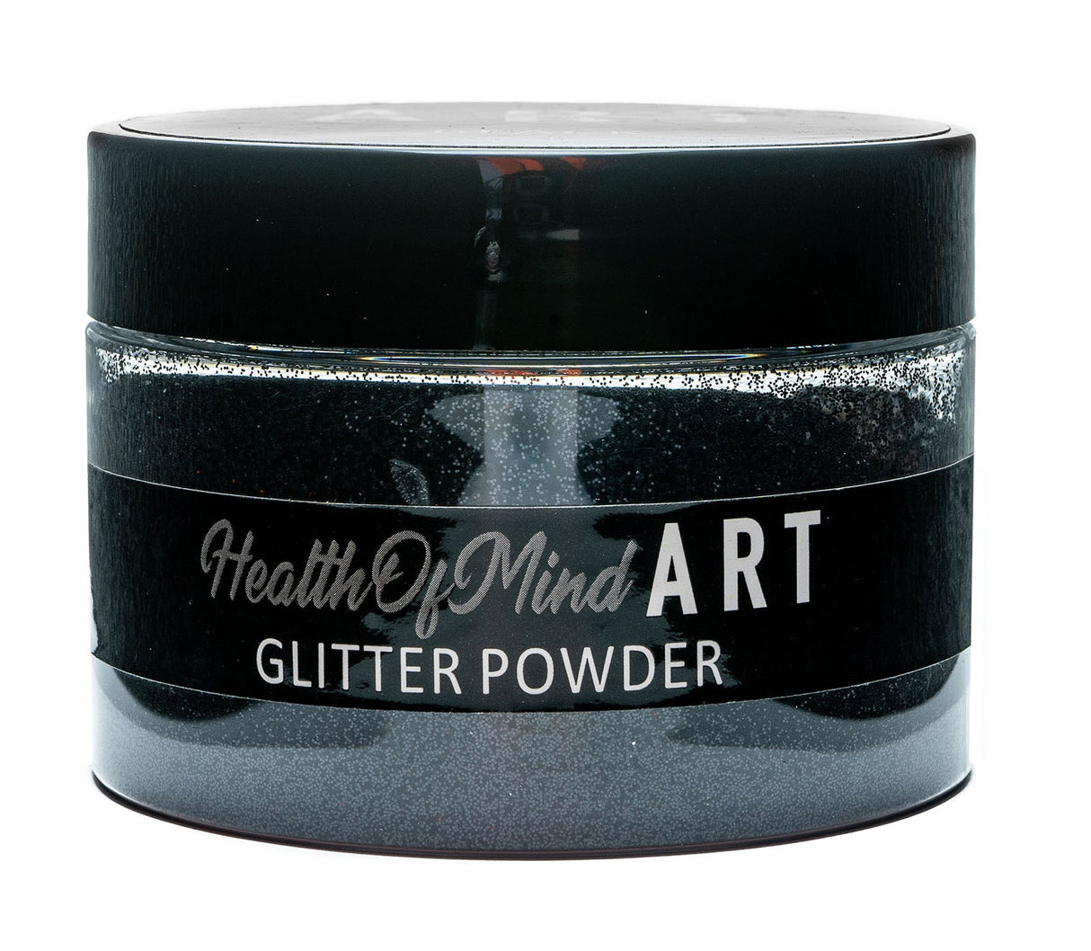 Health of Mind Art Black 50g Metallic Glitter Powder for Epoxy Resin